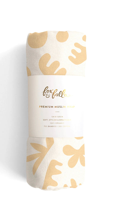 ‘Helios’ Organic Muslin Wrap Swaddle