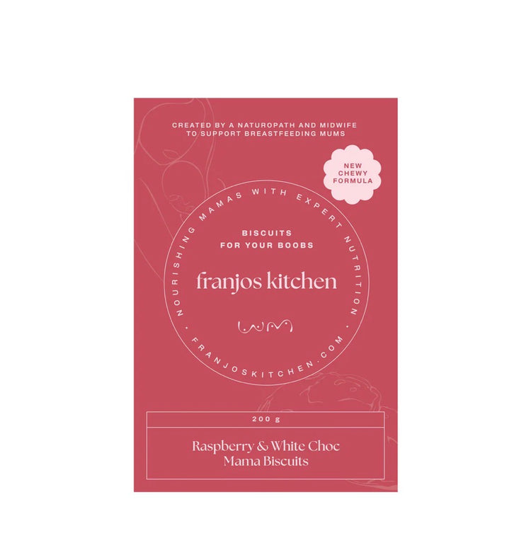 Franjos Kitchen - Lactation Cookies - Raspberry and White Chocolate